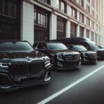 luxury fleet of chauffeur limo cars