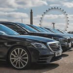 black car service fleet of cars in London UK