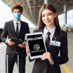 Airport meet & greet services with female